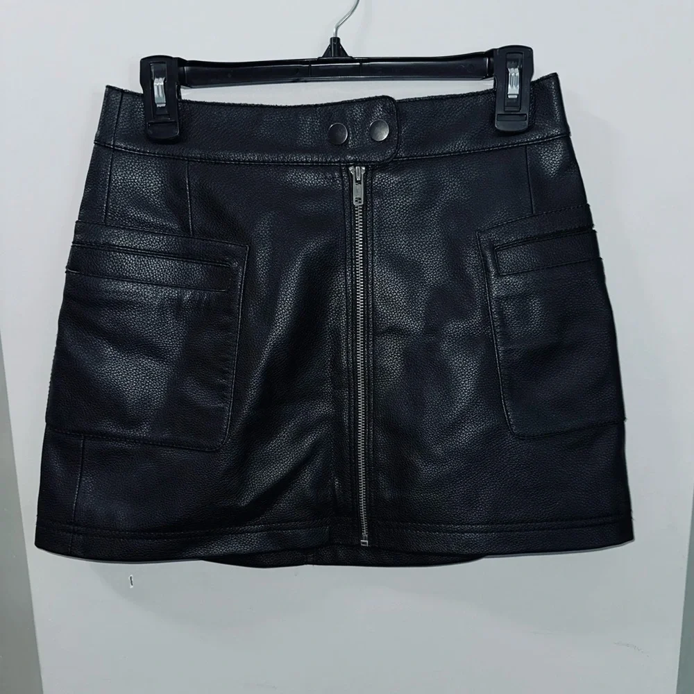 Free People Faux leather‎ skirt
